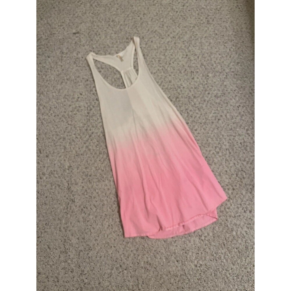 Orageous White and Pink Ombré Women’s Swim Cover Up Medium